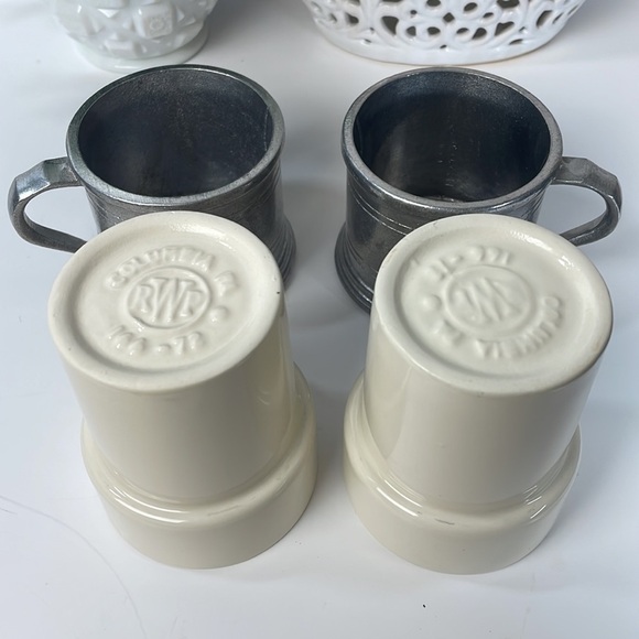 Wilton Armetale Plough Tavern Tankard RWP Metal & Ceramic Mugs Set 2 - Picture 4 of 8